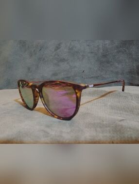 Wap Tortoiseshell Sunglasses with Purple Mirrored Lenses